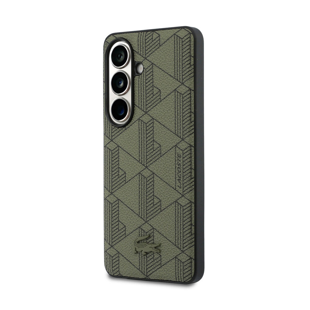 Lacoste Lacoste Galaxy S26 Backcover hoesje - MagSafe - The Blend Monogram - Khaki Lacoste Lacoste Galaxy S26 Backcover hoesje - MagSafe - The Blend Monogram - Khaki