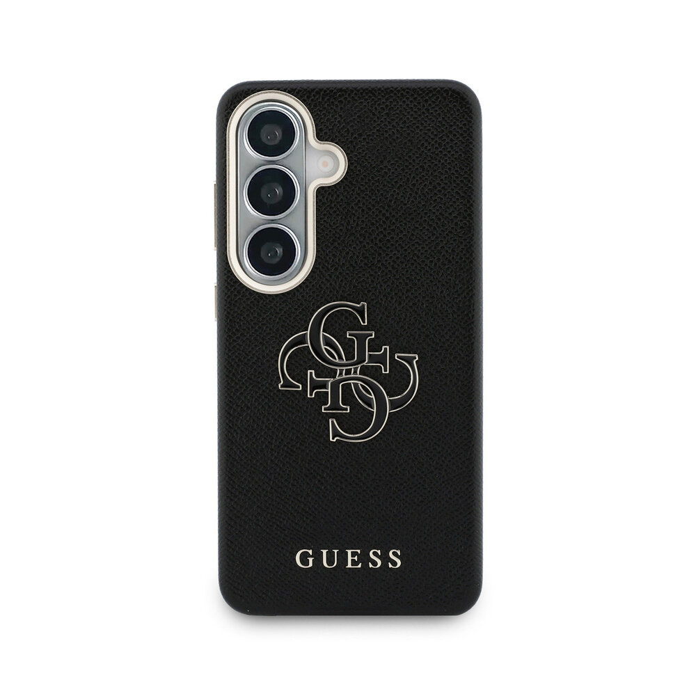 Guess Guess Galaxy S26 Backcover hoesje - Grained - Big 4G Logo - Zwart