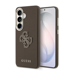 Guess Galaxy S26 Backcover hoesje - Grained - Big 4G Logo - Bruin