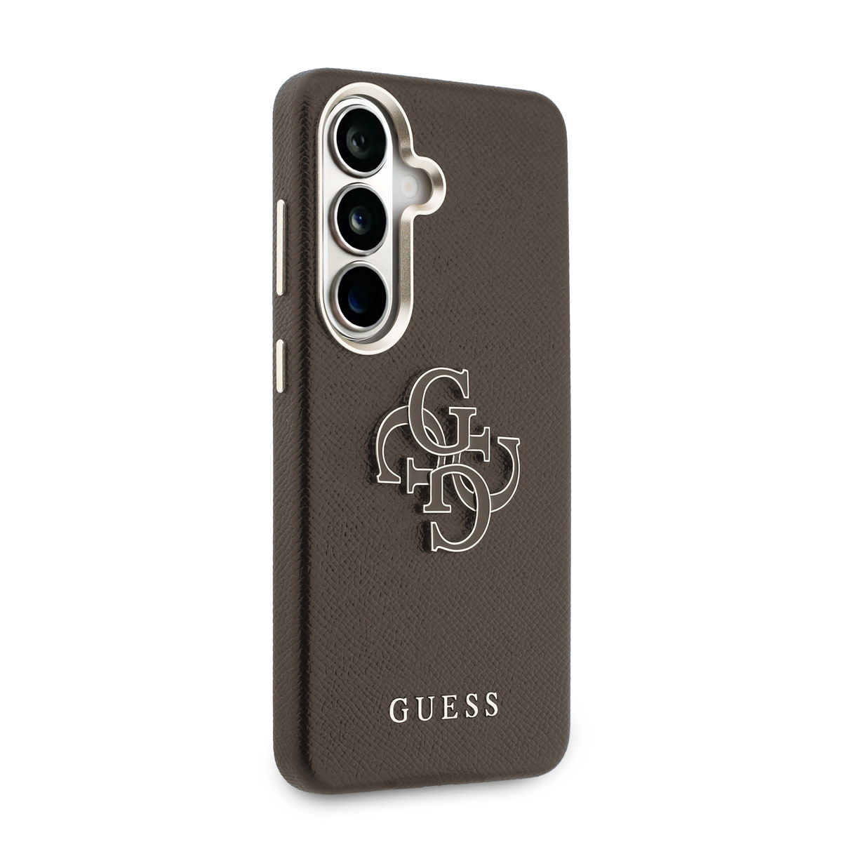 Guess Guess Galaxy S26 Backcover hoesje - Grained - Big 4G Logo - Bruin, foto 4 van 6