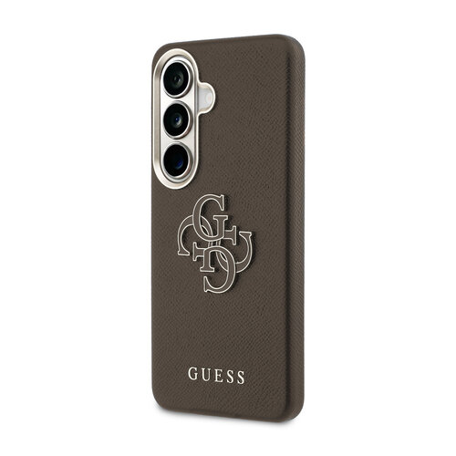 Guess Guess Galaxy S26 Back-Cover hul - Grained - Big 4G Logo - Braun