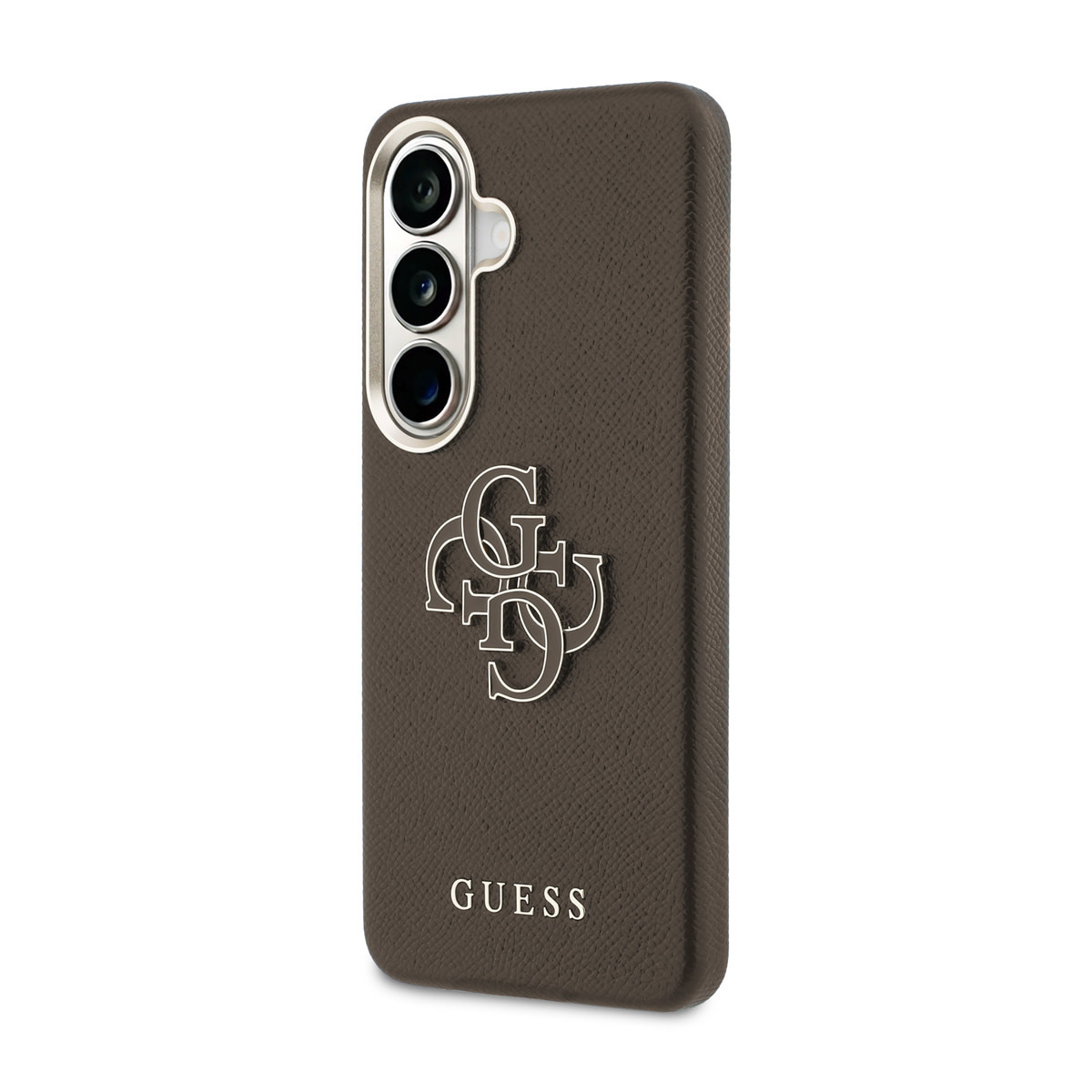 Guess Guess Galaxy S26 Backcover hoesje - Grained - Big 4G Logo - Bruin, foto 2 van 6
