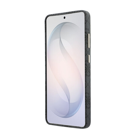 Guess Guess Galaxy S26 Ultra Back-Cover hul - Magsafe PU Leather - 4G Strass Logo - Gold Edge - Schwarz