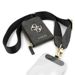 Guess Crossbody Strap With Purse - 4G Big Metal Logo - Zwart