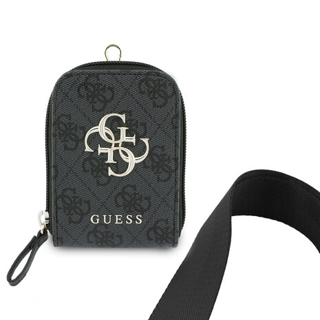 Guess Guess Crossbody Strap With Purse - 4G Big Metal Logo - Black