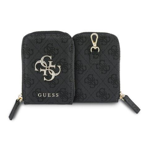 Guess Guess Crossbody Strap With Purse - 4G Big Metal Logo - Black