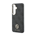 Guess Guess Galaxy S26 Back-Cover hul - Magsafe PU Leather - 4G Strass Logo - Gold Edge - Schwarz
