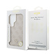 Guess Guess Galaxy S26 Ultra Back cover coque - Magsafe PU Leather - 4G Strass Logo - Gold Edge - Rose