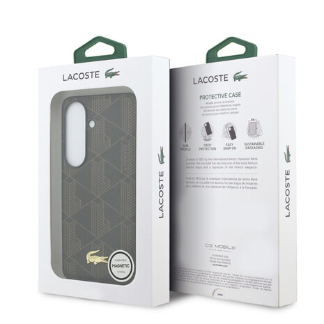 Lacoste Lacoste Galaxy S26 Plus Back cover case - MagSafe - The Blend Monogram - Brown
