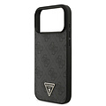 Guess Guess iPhone 17 Pro Max/iPhone 18 Pro Max MagSafe Hard Case with 4G Pattern, Triangle Logo and Pearl Strap - Black