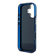 Guess Guess iPhone 17 Back-Cover hul - 4G Script Metal Logo - Silver Edge - Blau