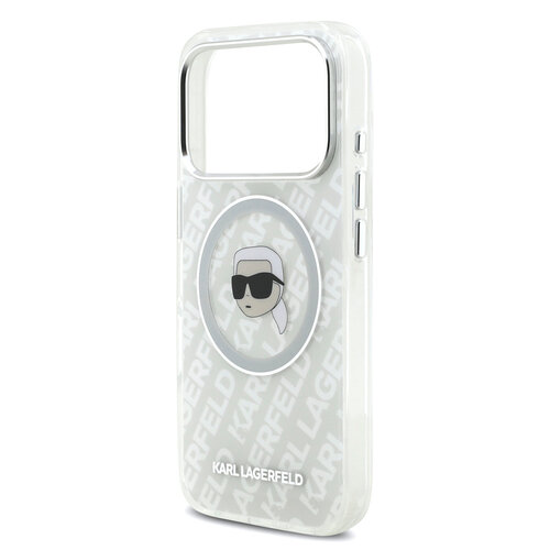 Karl Lagerfeld Karl Lagerfeld iPhone 17 Pro Max/iPhone 18 Pro Max Handyhülle MagSafe IML Karl-Kopf-Logo - Grau