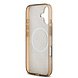 Guess Guess iPhone 17 Back cover coque - MagSafe - Peony on 4G Background - Marron