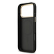 Guess Guess iPhone 17 Pro Max Back cover case - MagSafe - 4G Strass Logo - Gold Edge - Black