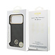 Guess Guess iPhone 17 Pro Max Back cover coque - MagSafe - 4G Strass Logo - Gold Edge - Noir