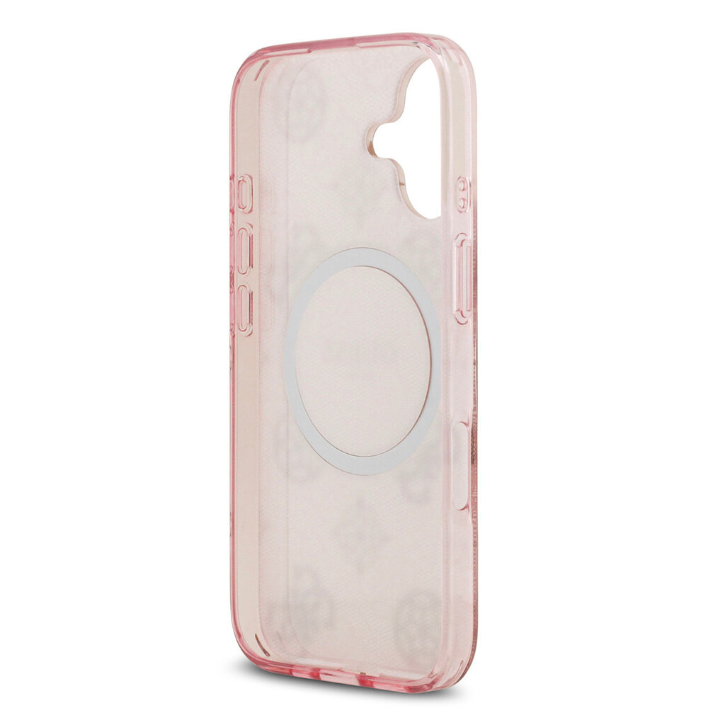 Guess Guess iPhone 17 Back-Cover hul - MagSafe - Peony on 4G Background - Rosa