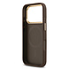 Guess Guess iPhone 17 Pro Back cover case - MagSafe - 4G Strass Logo - Gold Edge - Brown