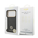 Guess Guess iPhone 17 Pro Back-Cover hul - MagSafe - 4G Strass Logo - Gold Edge - Schwarz