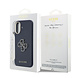 Guess Guess iPhone 17 Backcover hoesje - MagSafe - Saffiano Leather - 4G Resin Logo - Blauw