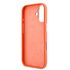 Guess Guess iPhone 17 Back cover coque - MagSafe - Saffiano Leather - 4G Resin Logo - Orange