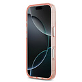 Karl Lagerfeld Karl Lagerfeld iPhone 17 Pro/iPhone 18 Pro Handyhülle MagSafe IML Glitzer Logo mit Karl-&-Choupette-Köpfen - Rosa