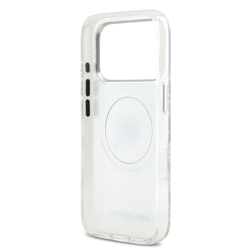 Karl Lagerfeld Karl Lagerfeld iPhone 17 Pro Backcover hoesje - MagSafe - IML Karl Head Logo - Grijs