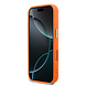Guess Guess iPhone 17 Pro Back-Cover hul - Magsafe - PU Leather Peony Hot Stamp Design - Orange