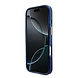 Guess Guess iPhone 17 Back cover case - Magsafe - Metal Logo - Gold Edge - Blue