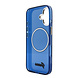 Guess Guess iPhone 17 Backcover hoesje - Magsafe - Metal Logo - Gold Edge - Blauw