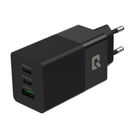 TUNIQ Chargeur domestique TUNIQ PD 65W - Avec câble USB-C vers USB-C - Noir