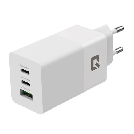TUNIQ TUNIQ PD 65W - Thuislader met USB-C naar USB-C kabel - Wit TUNIQ TUNIQ PD 65W - Thuislader met USB-C naar USB-C kabel - Wit