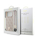 Guess Guess iPhone 17 Pro Max Backcover hoesje - MagSafe - 4G Triangle Logo - Pearl Strap - Roze