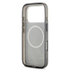 Guess Guess iPhone 17 Pro Back cover coque - MagSafe - Peony on 4G Background - Noir