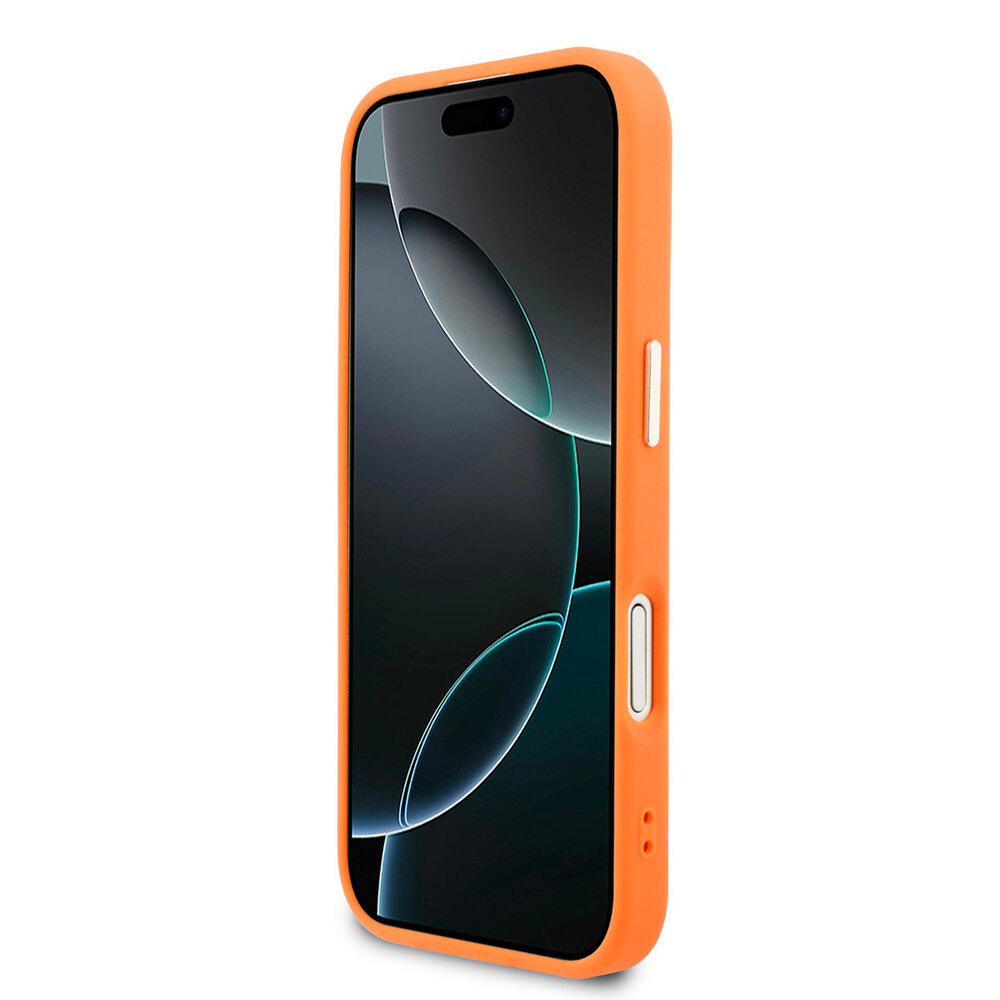 Guess Guess iPhone 17 Back cover case - MagSafe - 4G Perforated Logo - Orange