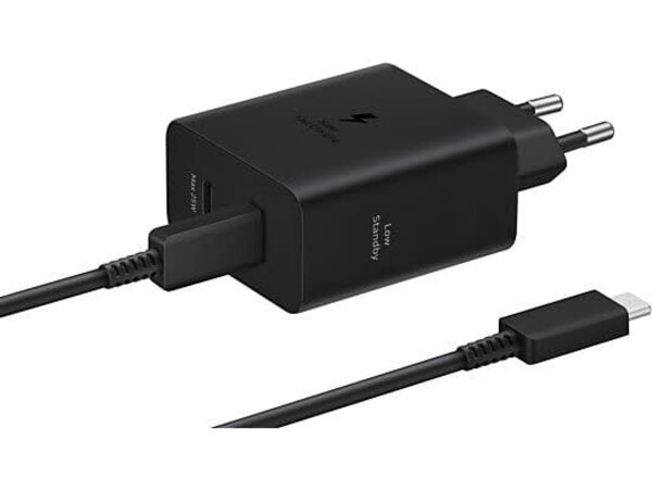 Samsung Samsung EP-T5020XBEGEU 50W Power Adapter DUO - Type-C Cable - Black