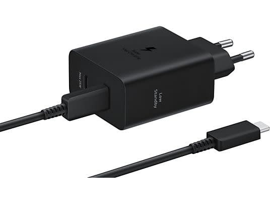 Samsung Samsung EP-T5020XBEGEU 50W Power Adapter DUO - Type-C Cable - Zwart
