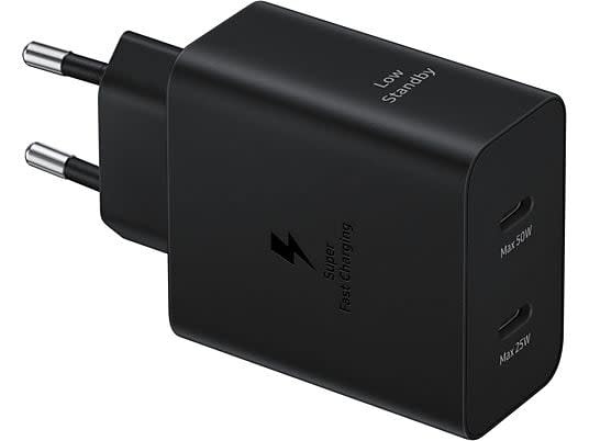 Samsung Samsung EP-T5020XBEGEU 50W Power Adapter DUO - Type-C Cable - Zwart, foto 2 van 5