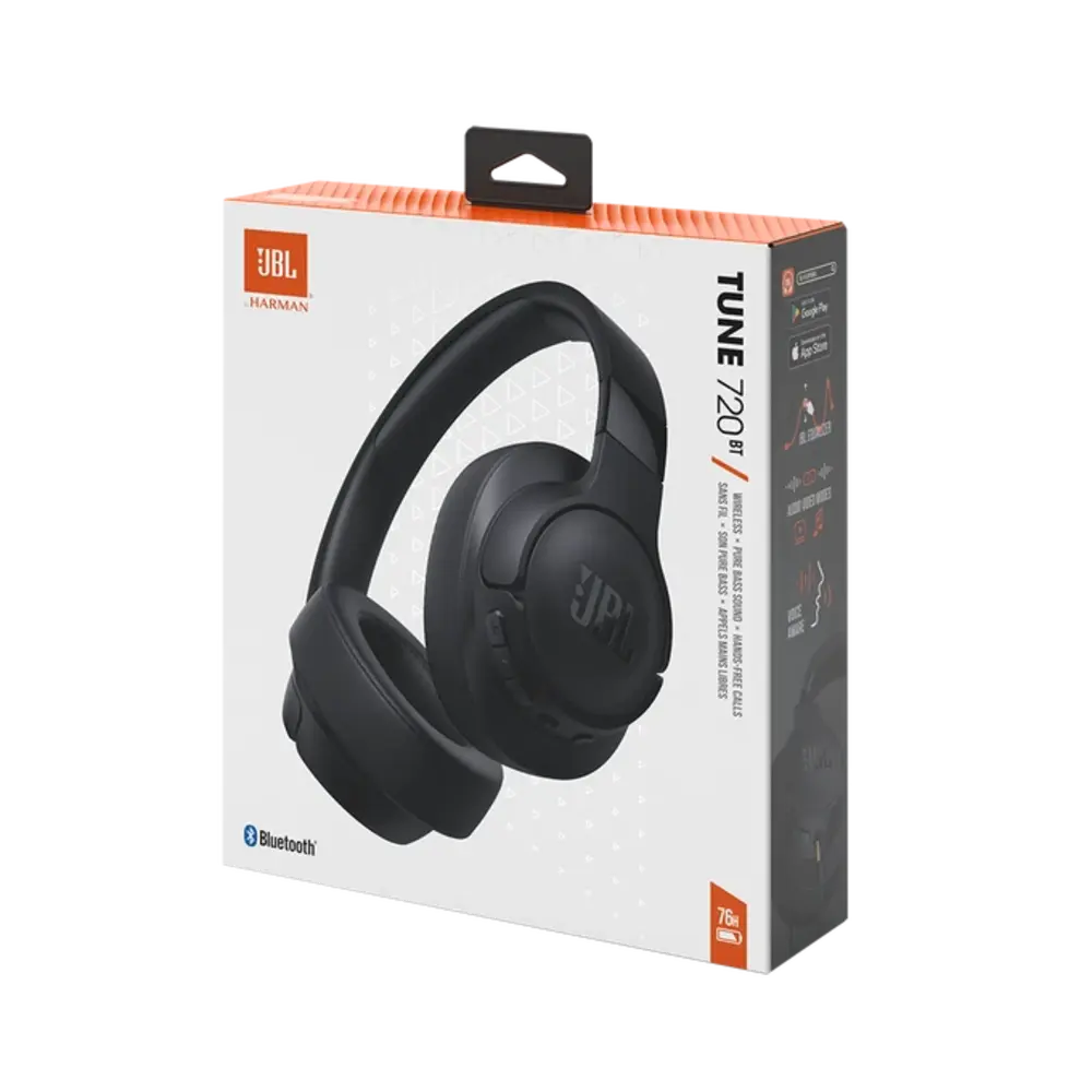 JBL JBL Tune 720BT Wireless On-Ear Headphones - Black
