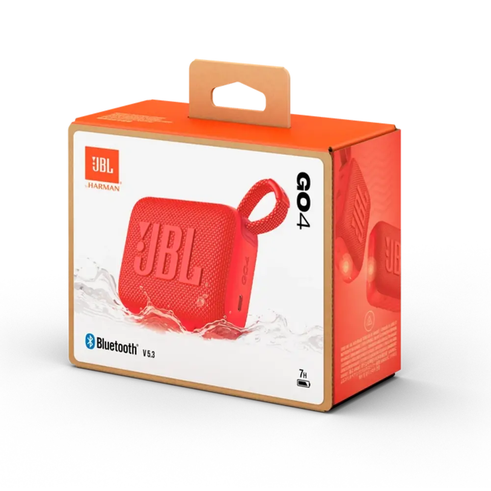 JBL JBL Go 4 Wireless Bluetooth Mini Speaker - Rood