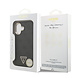 Guess Guess iPhone 17 Back-Cover hul - MagSafe - 4G Triangle Logo - Gold Edge - Schwarz