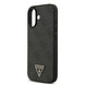Guess Guess iPhone 17 Back-Cover hul - MagSafe - 4G Triangle Logo - Pearl Strap - Schwarz