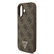 Guess Guess iPhone 17 Back-Cover hul - MagSafe - 4G Triangle Logo - Pearl Strap - Braun