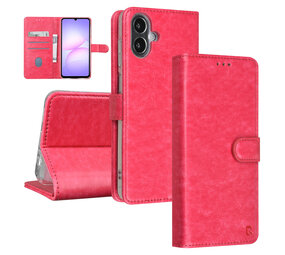 TUNIQ TUNIQ Galaxy A07 Book Case hoesje - Pasjeshouder voor 3 pasjes - Magneetsluiting - Hanger - Felroze