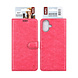 TUNIQ TUNIQ Galaxy A07 Book type case - Card holder for 3 cards - Magnetic closure - Hanger - Hot Pink