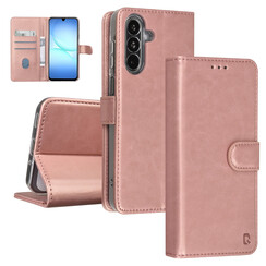 TUNIQ Galaxy A17 Book Case hoesje - Pasjeshouder voor 3 pasjes - Magneetsluiting - Hanger - Rose Gold