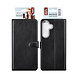 TUNIQ TUNIQ Galaxy S25 FE Book type case - Card holder for 3 cards - Magnetic closure - Hanger - Black
