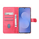 TUNIQ TUNIQ Galaxy S25 FE Book-Case hul - Kartenhalter für 3 Karten - Magnetverschluss - Aufhänger - Hot Pink