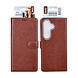 TUNIQ TUNIQ Galaxy S25 FE Book type housse - Porte-cartes pour 3 cartes - Fermeture magnétique - Cintre - Marron TUNIQ TUNIQ Galaxy S25 FE Book type housse - Porte-cartes pour 3 cartes - Fermeture magnétique - Cintre - Marron