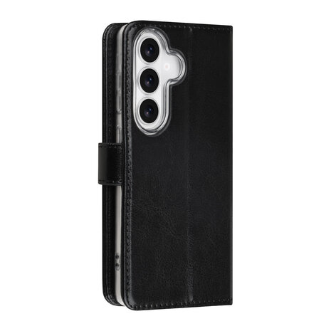 TUNIQ TUNIQ Galaxy S26 Book-Case hul - Kartenhalter für 3 Karten - Magnetverschluss - Aufhänger - Schwarz