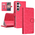 TUNIQ TUNIQ Galaxy S26 Plus Book Case hoesje - Pasjeshouder voor 3 pasjes - Magneetsluiting - Hanger - Felroze